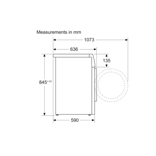 Bosch WGG244FCGB Series 6 i-Dos 9kg 1400 Spin Freestanding Front Loader Washing Machine Grey