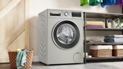 Bosch WGG254ZSGB Serie 6 10kg 1400 Spin Washing Machine Silver Inox