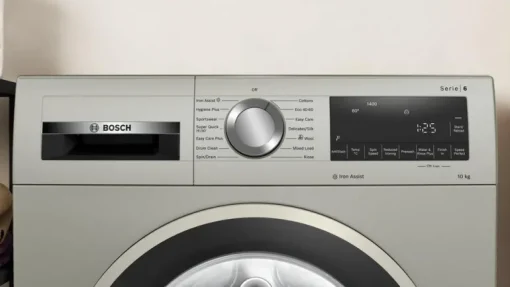 Bosch WGG254ZSGB Serie 6 10kg 1400 Spin Washing Machine Silver Inox