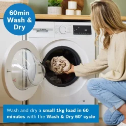 Bosch WNA144V9GB Series 4 Freestanding Washer Dryer 9+5kg 1400 Spin White