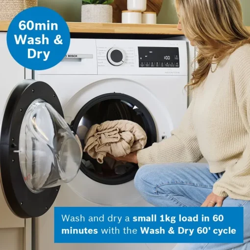 Bosch WNG25401GB Series 6 Freestanding Washer Dryer 10.5+6kg 1400 Spin White