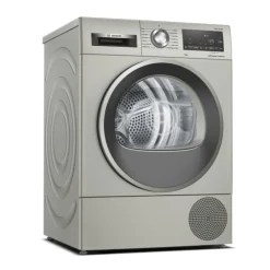 Bosch WQG245S9GB Serie 6 Heat Pump Tumble Dryer 9kg Silver Inox