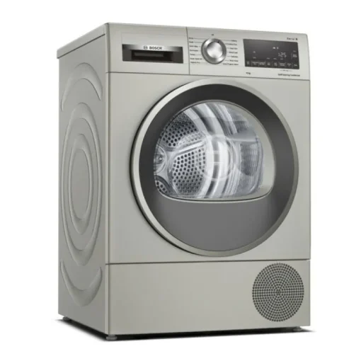 Bosch WQG245S9GB Serie 6 Heat Pump Tumble Dryer 9kg Silver Inox