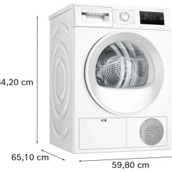Bosch WTH85225GB Series 4 8kg Heat Pump Tumble Dryer White