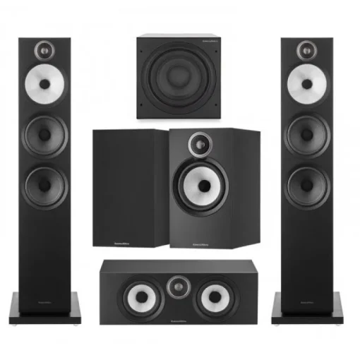 Bowers & Wilkins 603 & 606 S3 5.1 Surround Sound Speaker Package Black