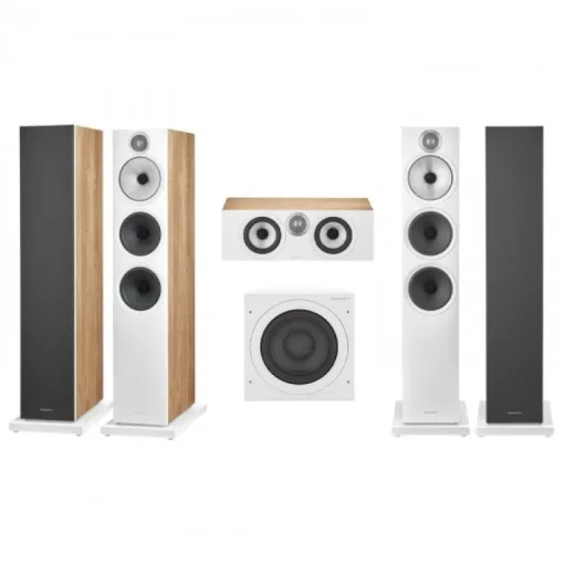 Bowers & Wilkins 603 S3 5.1 Surround Sound Speaker Package Oak