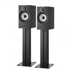 Bowers & Wilkins 606 S3 Bookshelf Speakers with FS-600 S3 Stands Black