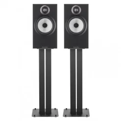 Bowers & Wilkins 606 S3 Bookshelf Speakers with FS-600 S3 Stands Black