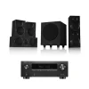 DENON AVCX3800H 8K AV Receiver With Wharfedale DX3 HCP 5.1 Speaker Package Black