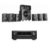 DENON AVCX3800H 8K AV Receiver With Wharfedale DX3 HCP 7.1 Speaker Package Black