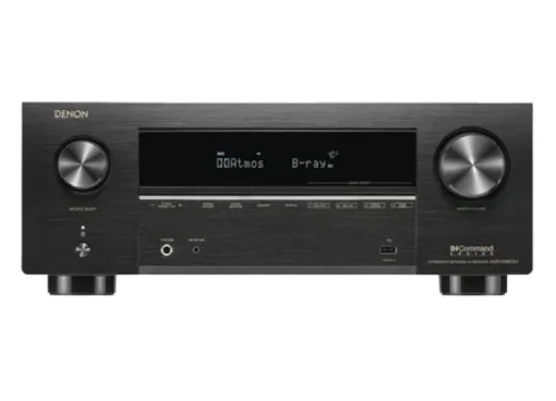 DENON AVCX3800H 8K AV Receiver With Wharfedale DX3 HCP 7.1 Speaker Package Black