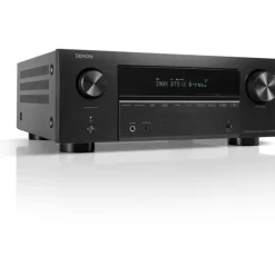 DENON AVCX3800H 8K AV Receiver Bundle With Bowers & Wilkins M-1 Satellite Speaker Black 5.0 System White