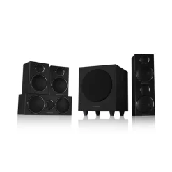 DENON AVCX3800H 8K AV Receiver With Wharfedale DX3 HCP 5.1 Speaker Package Black