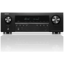 Denon AVRS670H 5.2 Ch 8K AV Receiver with Bowers and Wilkins 607 S3 5.1 Surround Sound Speaker Package Black
