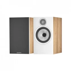 Denon AVRS670H 5.2 Ch 8K AV Receiver with Bowers and Wilkins 606 S3 5.1 Surround Sound Speaker Package Oak