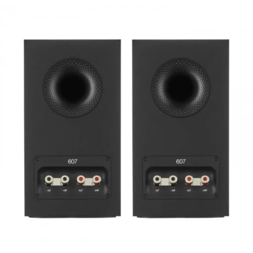 Denon AVRS670H 5.2 Ch 8K AV Receiver with Bowers and Wilkins 607 S3 5.1 Surround Sound Speaker Package Black