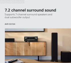 DENON AVR-S970H 7.2 Ch 185W 8K with HEOS Built-in AV Receiver