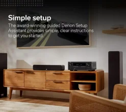 DENON AVR-S970H 7.2 Ch 185W 8K with HEOS Built-in AV Receiver