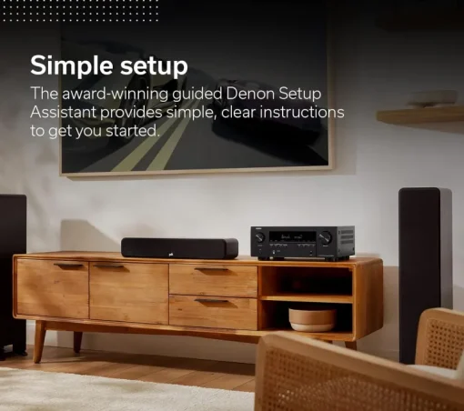 DENON AVR-S970H 7.2 Ch 185W 8K with HEOS Built-in AV Receiver