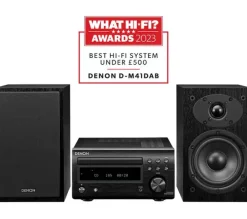 Denon DM41DAB DAB+ Mini HiFi System Black