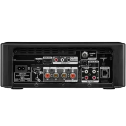 Denon RCD-N12DAB DAB+ All-In-One System Black & Wharfedale Diamond 12.3 Floorstanding Speaker (Pair) Oak Black