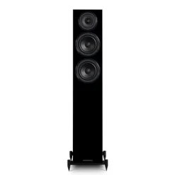 Denon RCD-N12DAB DAB+ All-In-One System Black & Wharfedale Diamond 12.3 Floorstanding Speaker (Pair) Oak Black