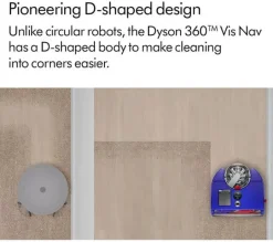 Dyson 360 Vis Nav Robot Vacuum Cleaner Blue and Nickel 360VISNAV