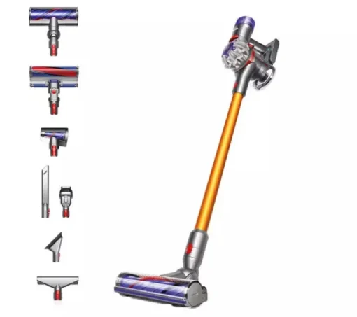 Dyson V8 Absolute Cordless Vacuum Cleaner upto 40 Minutes Run Time Silver Yellow Clearance V8ABS-2023