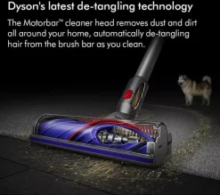 Dyson V8 Absolute Cordless Vacuum Cleaner upto 40 Minutes Run Time Silver Yellow Clearance V8ABS-2023