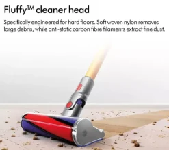 Dyson V8 Absolute Cordless Vacuum Cleaner upto 40 Minutes Run Time Silver Yellow Clearance V8ABS-2023