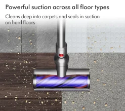 Dyson V8 Advanced Cordless Stick Vacuum Cleaner Up To 40 Minutes Run Time Silver
