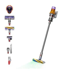 Dyson V12 Detect Absolute Cordless Stick Vacuum Cleaner Up To 60 Minutes Run Time - Yellow