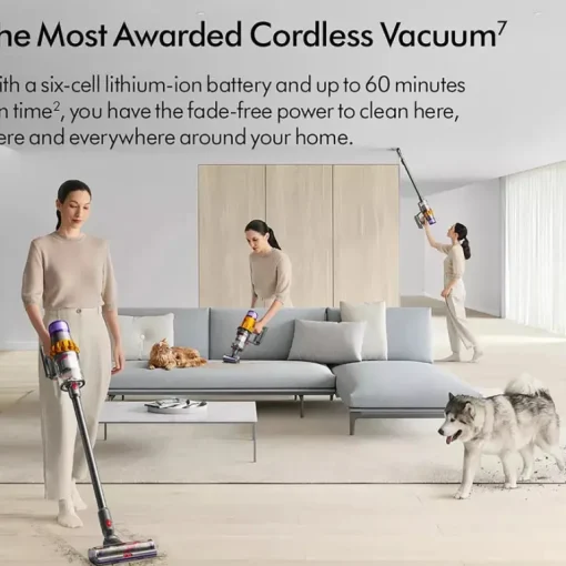 Dyson V15 Detect Absolute Cordless Stick Vacuum Cleaner up to 60 Minutes Run Time Yellow 2024