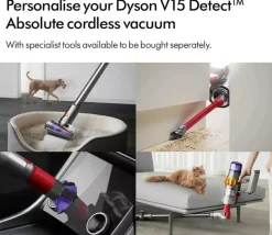 Dyson V15 Detect Absolute Cordless Stick Vacuum Cleaner up to 60 Minutes Run Time Yellow 2024