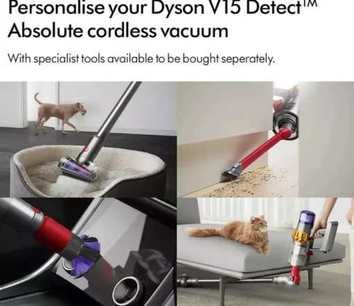 Dyson V15 Detect Absolute Cordless Stick Vacuum Cleaner up to 60 Minutes Run Time Yellow 2024