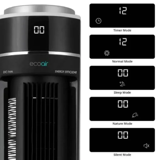 EcoAir Halo Tower Fan Low Energy