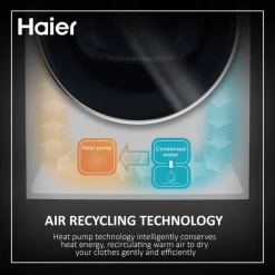 Haier HD90-A3959 9kg Heat Pump Tumble Dryer White CLEARANCE