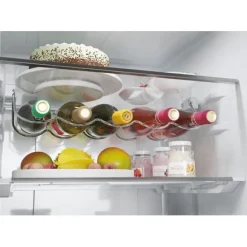 Haier HTW5618EWMP Frost Free Fridge Freezer Dark Inox