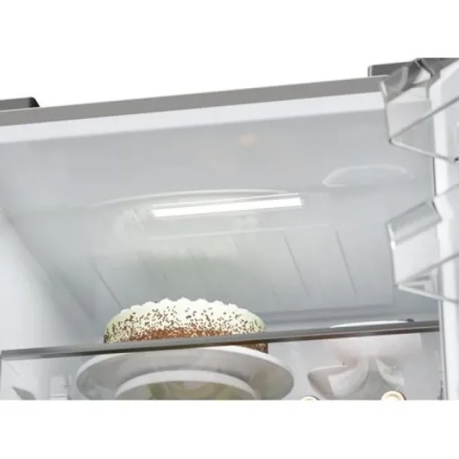 Haier HTW5618EWMP Frost Free Fridge Freezer Dark Inox
