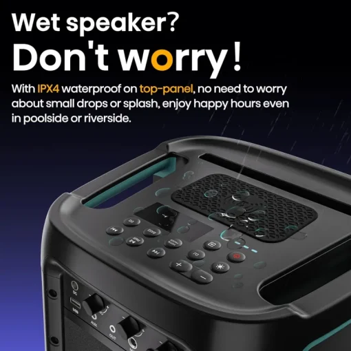 Hisense Party Rocker One 300W Portable Bluetooth Party Speaker HP100