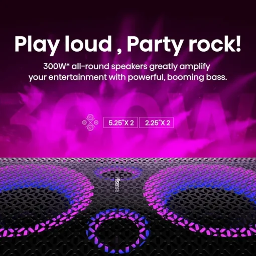 Hisense Party Rocker One 300W Portable Bluetooth Party Speaker HP100