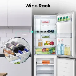 Hisense RB327N4BBE Frost Free Freestanding Fridge Freezer Black