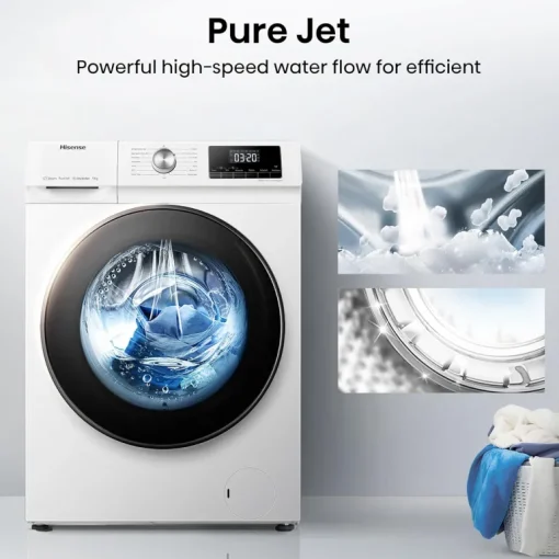 Hisense WFQA9014EVJM 9kg 1400 Spin Freestanding Front Load Washing Machine White