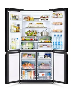 Hitachi RWB640VGB1GBK 4 DOOR Refrigerator Luxury 638L Vacuum Compartment Glass Black