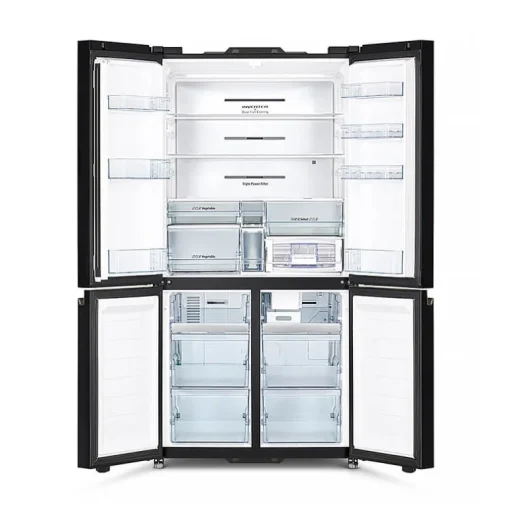 Hitachi RWB640VGB1XMGW French Bottom Freezer Luxury 638L Vacuum Compartment Matt Glass White