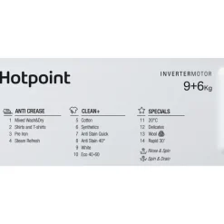 Hotpoint BIWDHG861485 Integrated Washer Dryer With 1400 Spin White