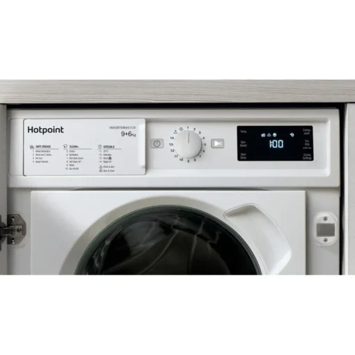 Hotpoint BIWDHG861485 Integrated Washer Dryer With 1400 Spin White