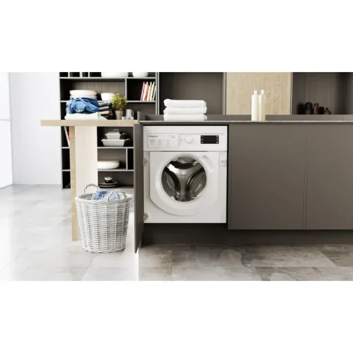 Hotpoint BIWDHG961485 Integrated Washer Dryer With 1400 Spin White