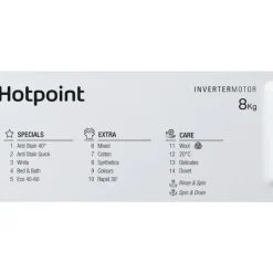 Hotpoint BIWMHG81485UK Integrated 8kg 1400 Spin Washing Machine