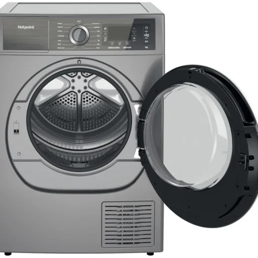 Hotpoint H8D94SBUK Gentlepower 9kg Heat Pump Tumble Dryer Silver